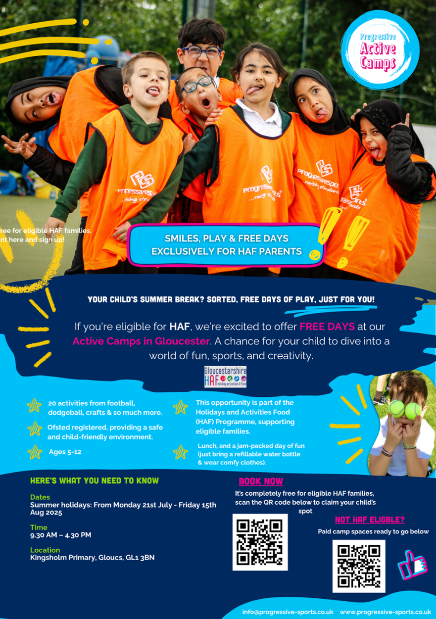 Kingsholm HAF Summer flyer